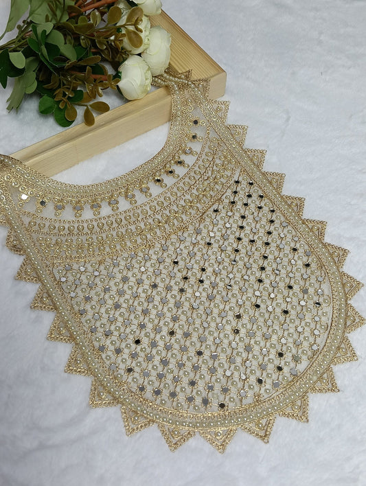 Embroidered Neck Patch Design NE926 - Artiza Lace