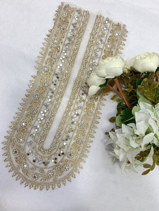 Embroidered Neck Patch Design NE967 - Artiza Lace