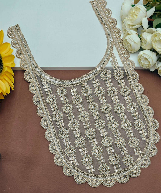 Embroidered Neck Patch Design NE972 - Artiza Lace