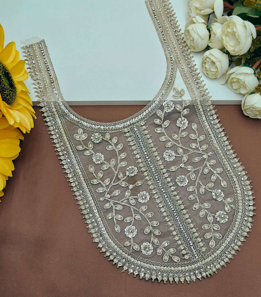 Embroidered Neck Patch Design NE973 - Artiza Lace
