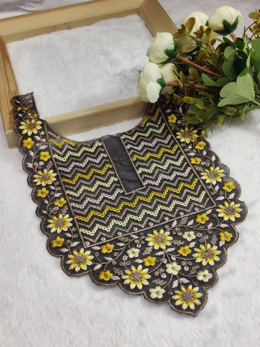 Embroidered Neck Patch Design NE991 - Artiza Lace