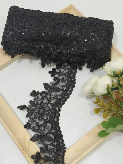 Coding Embroidered Zari Border 10 – 4 Colours | Artiza Lace