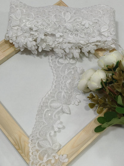 Coding Embroidered Zari Border 10 – 4 Colours | Artiza Lace