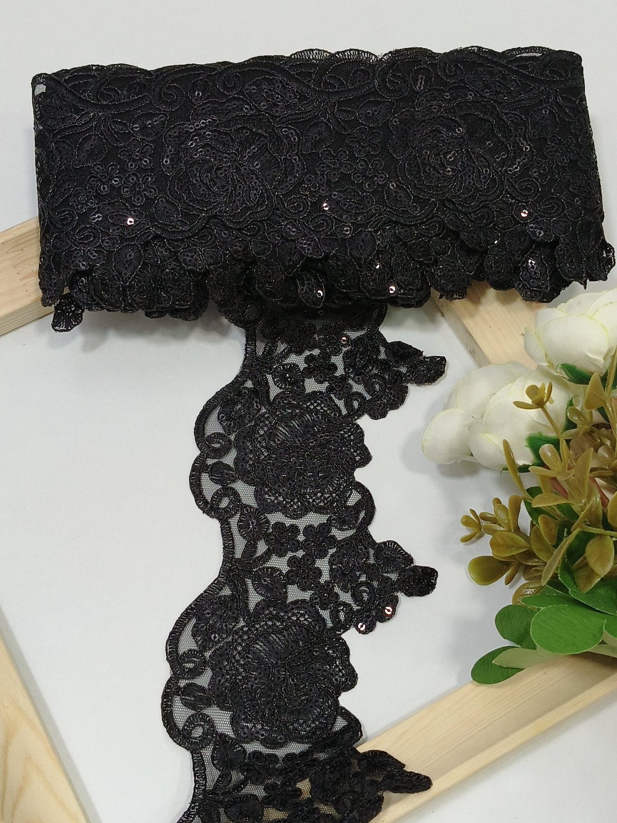 Coding Embroidered Zari Border 11 – 4 Colours | Artiza Lace