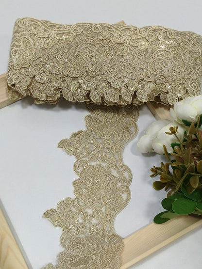 Coding Embroidered Zari Border 11 – 4 Colours | Artiza Lace