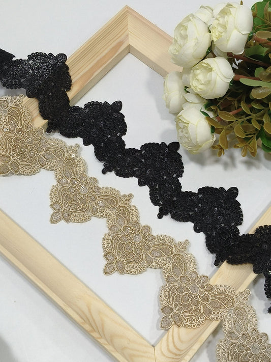 Embroidery Lace Coding Jari Border JA14116 - Artiza Lace