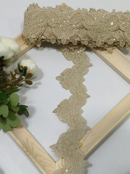 Coding Embroidered Zari Border 12 – 4 Colours | Artiza Lace