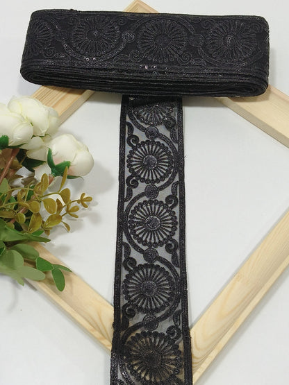 Coding Embroidered Zari Border 13 – 4 Colours | Artiza Lace