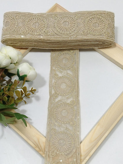 Coding Embroidered Zari Border 13 – 4 Colours | Artiza Lace