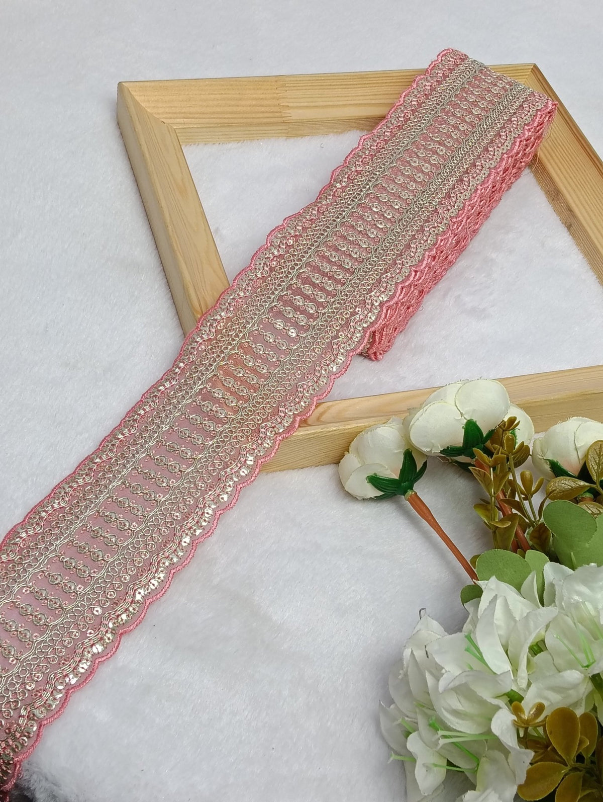 Embroidery Lace Jari Border - Artiza Lace