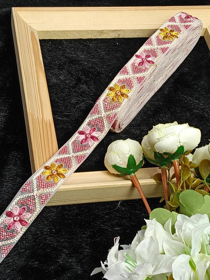 Embroidery Lace Jari Border - Artiza Lace