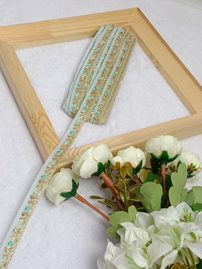 Embroidery Lace Jari Border - Artiza Lace