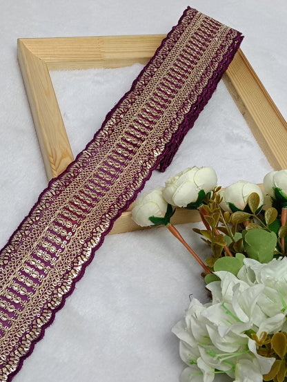 Embroidery Lace Jari Border - Artiza Lace