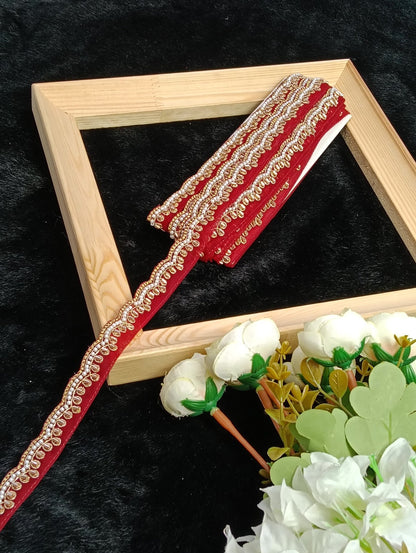 Embroidery Lace Jari Border - Artiza Lace