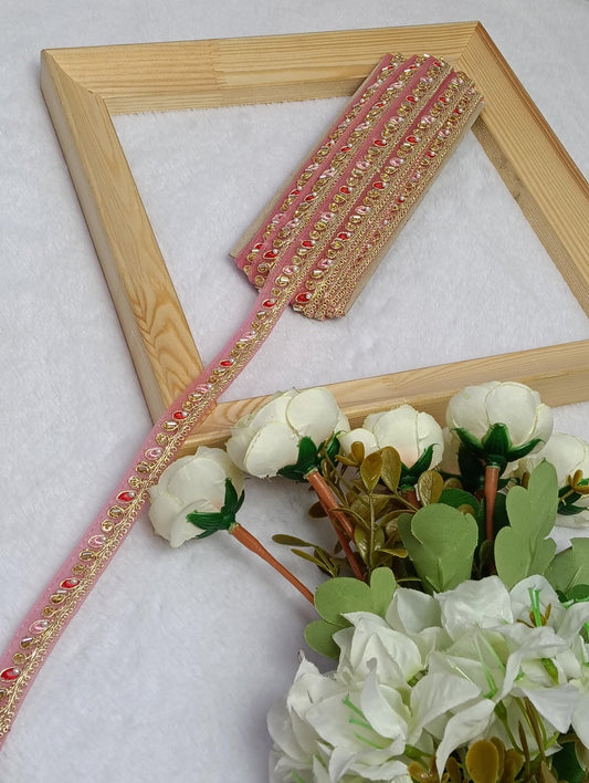 Embroidery Lace Jari Border - Artiza Lace