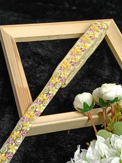 Embroidery Lace Jari Border - Artiza Lace