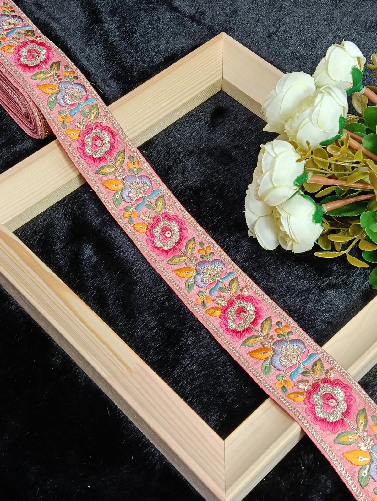 Embroidery Lace Jari Border JA10889 - Artiza Lace