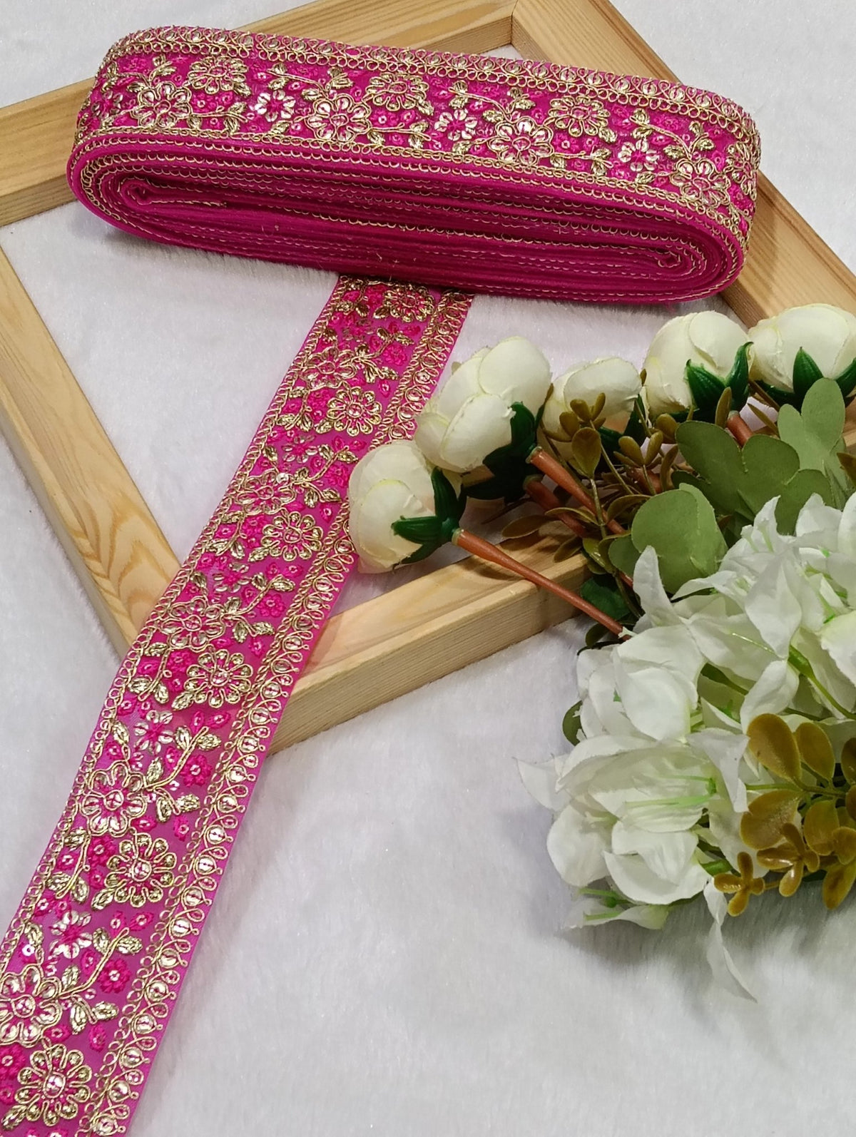 Embroidery Lace Jari Border JA13608 - Artiza Lace