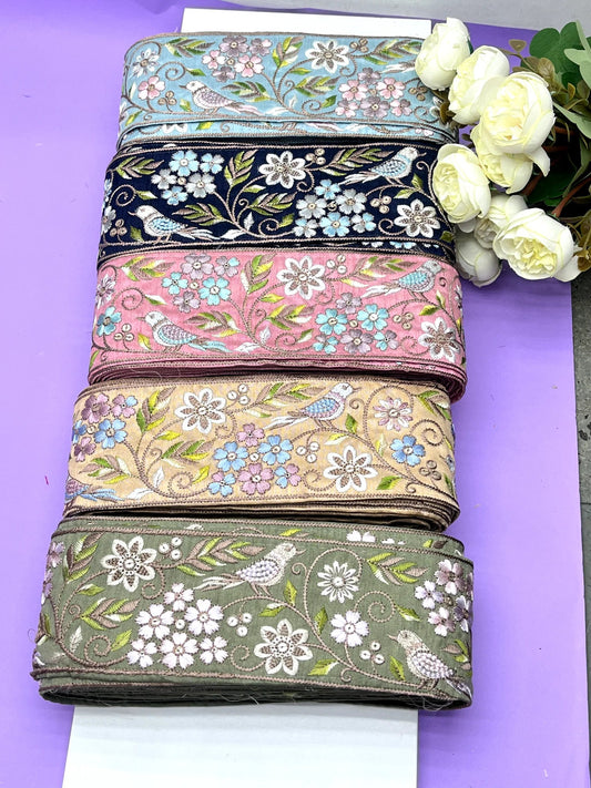 Embroidery Lace Jari Border JA13906 - Artiza Lace