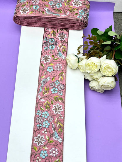Embroidered Zari Border 121 – 9 Colours | Artiza Lace