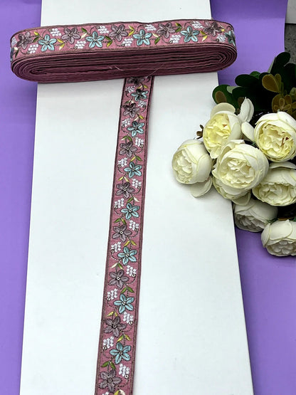 Embroidered Zari Border 122 – 9 Colours | Artiza Lace