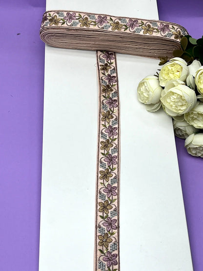 Embroidered Zari Border 122 – 9 Colours | Artiza Lace