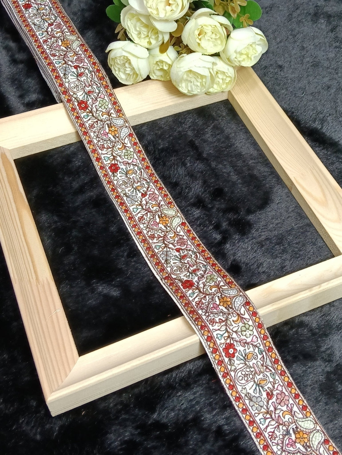 Embroidery Lace Jari Border JA13954 - Artiza Lace