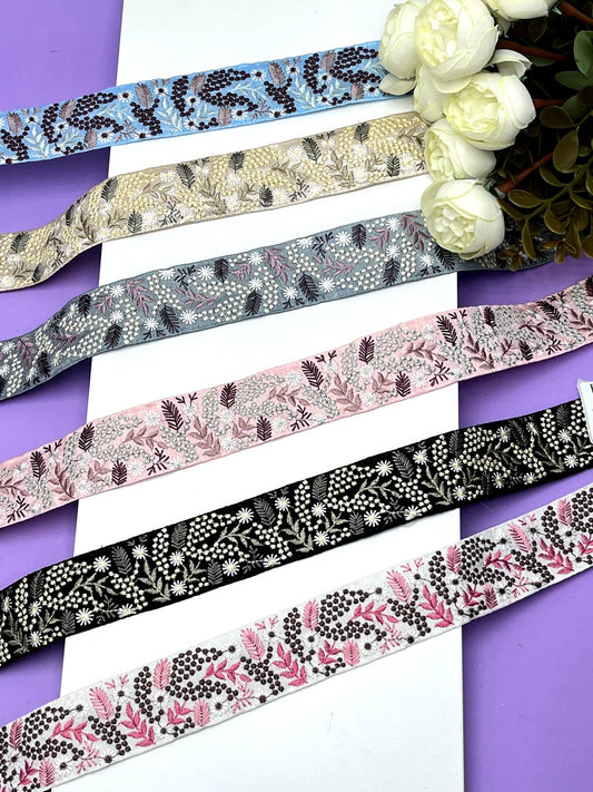 Embroidery Lace Jari Border JA13978 - Artiza Lace
