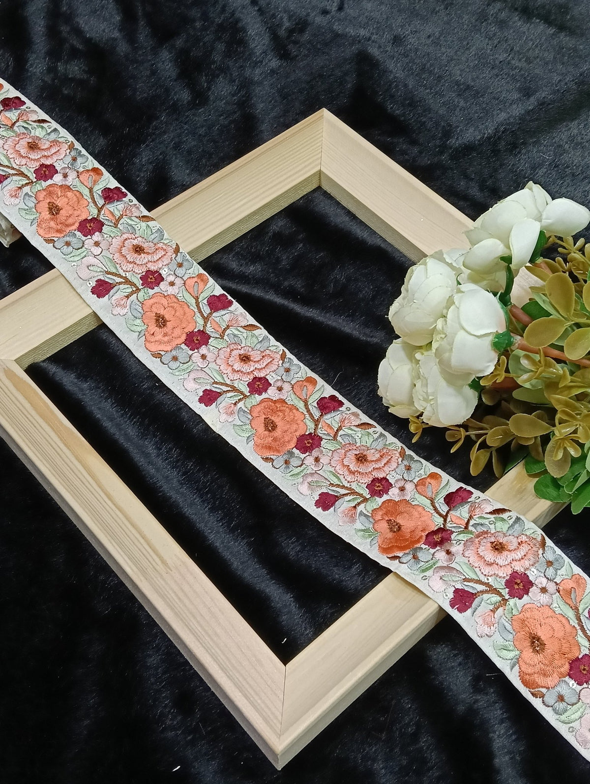 Embroidery Lace Jari Border JA14092 - Artiza Lace