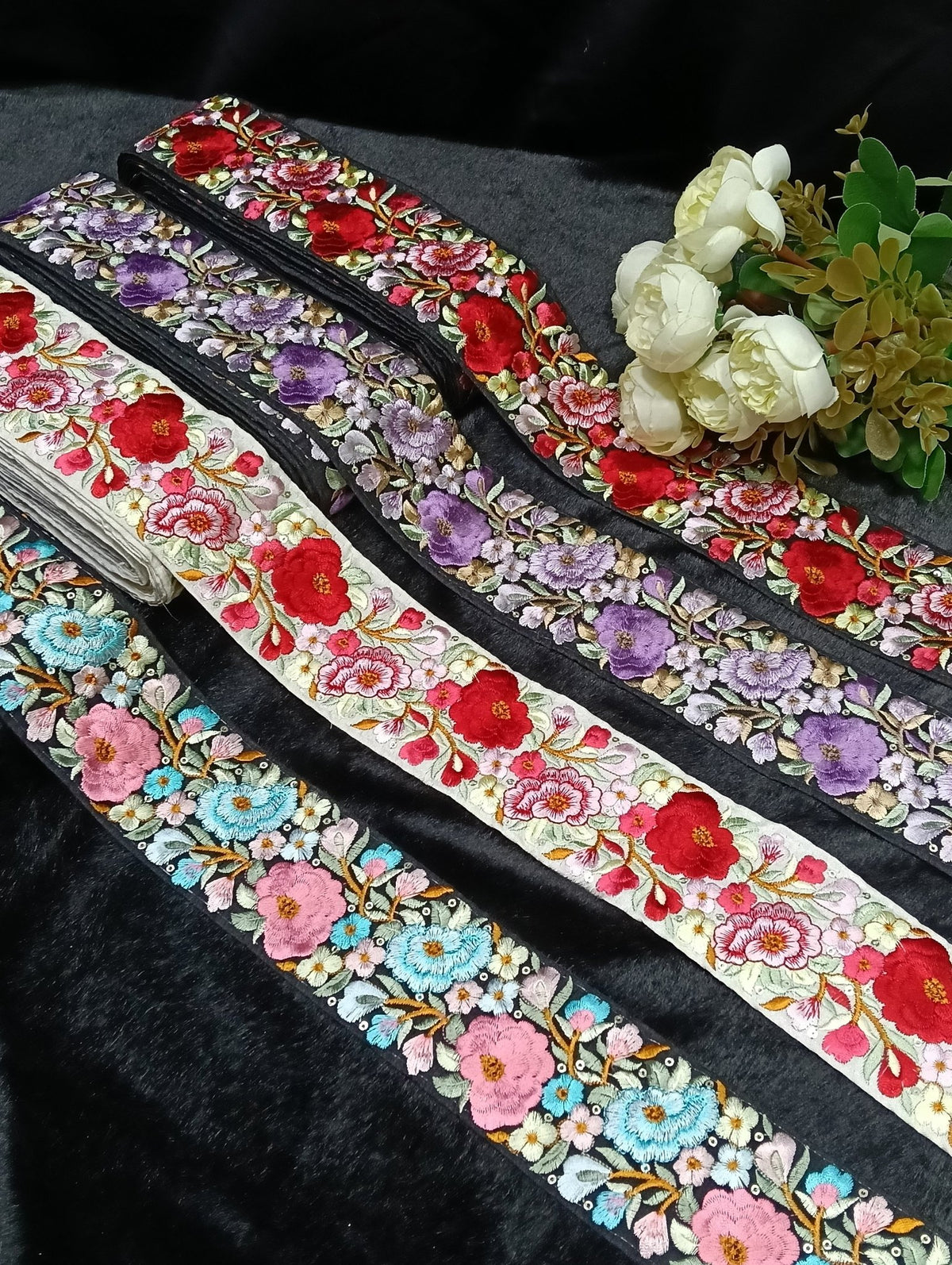 Embroidery Lace Jari Border JA14092 - Artiza Lace