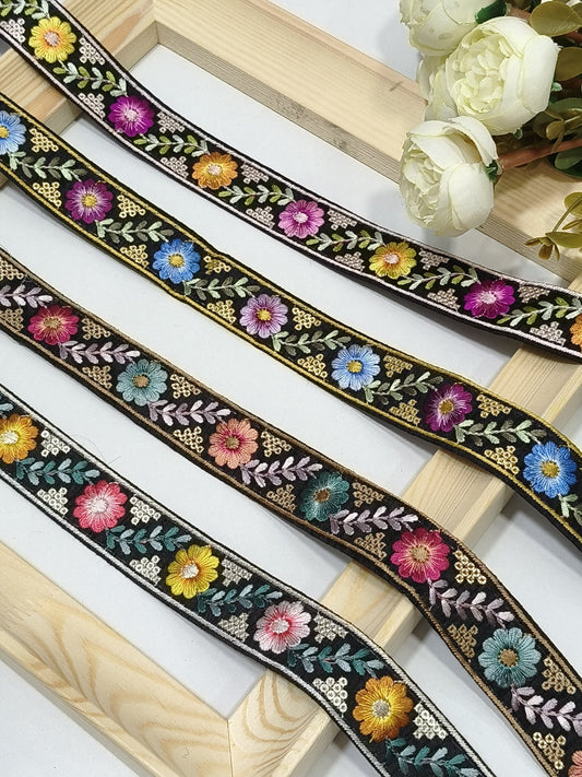 Embroidery Lace Jari Border JA14154 - Artiza Lace