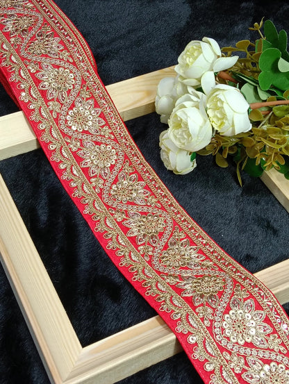 Coding Embroidered Zari Border 16 – 8 Colours | Artiza Lace