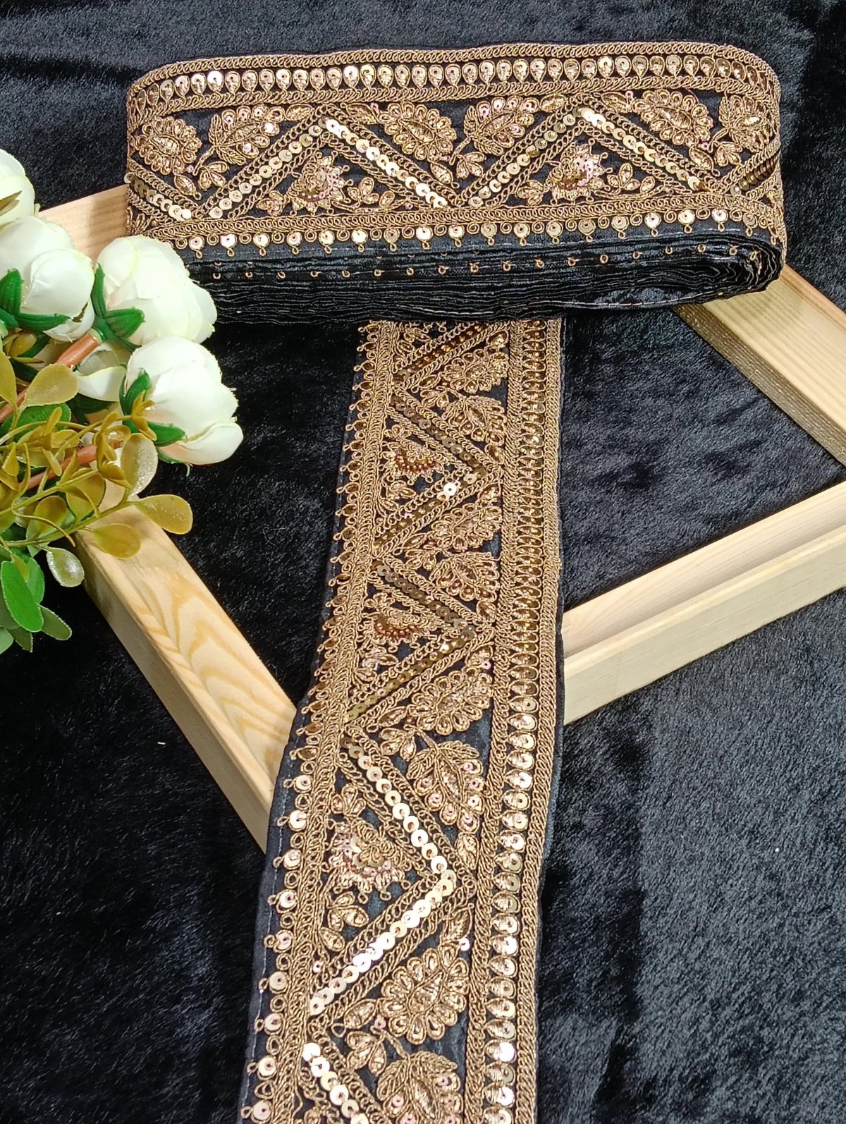 Embroidery Lace Jari Border JA14310 - Artiza Lace