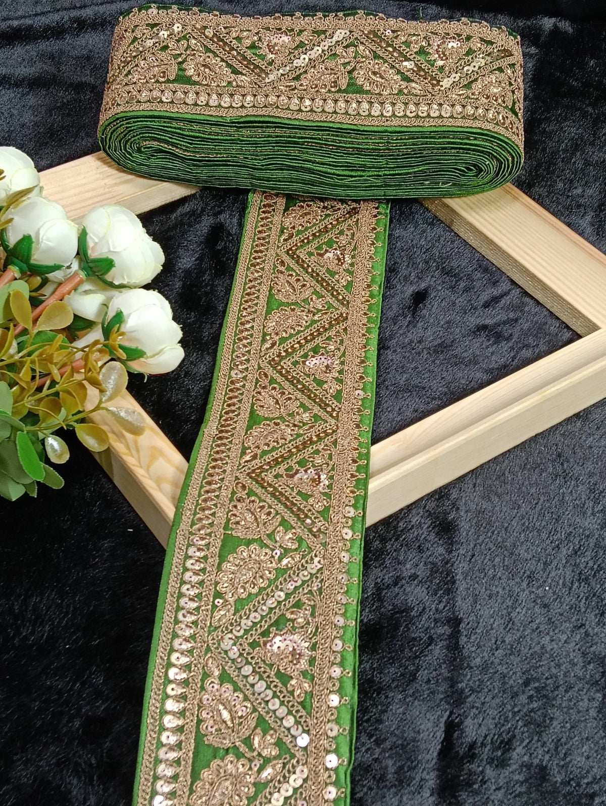 Embroidery Lace Jari Border JA14310 - Artiza Lace