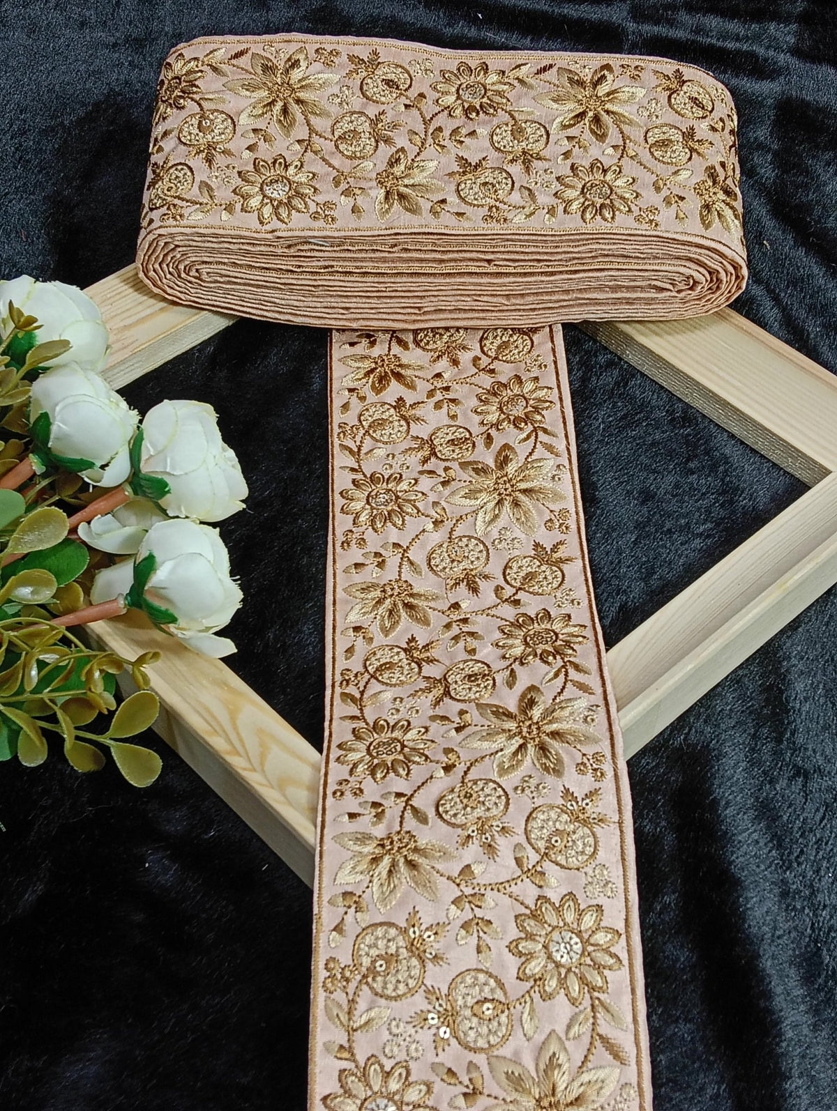 Embroidery Lace Jari Border JA14312 - Artiza Lace