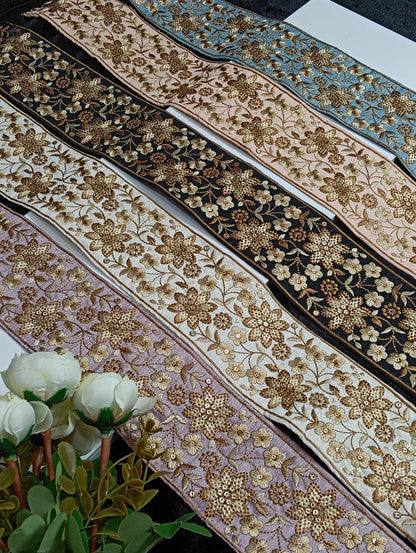 Embroidery Lace Jari Border JA14313 - Artiza Lace