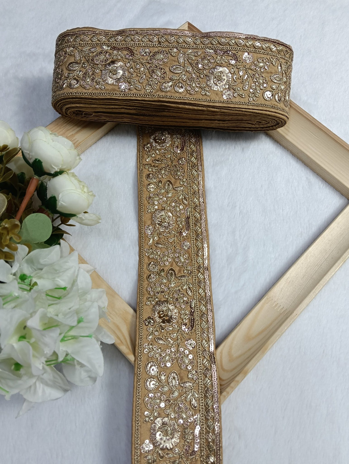 Embroidery Lace Jari Border JA14335 - Artiza Lace