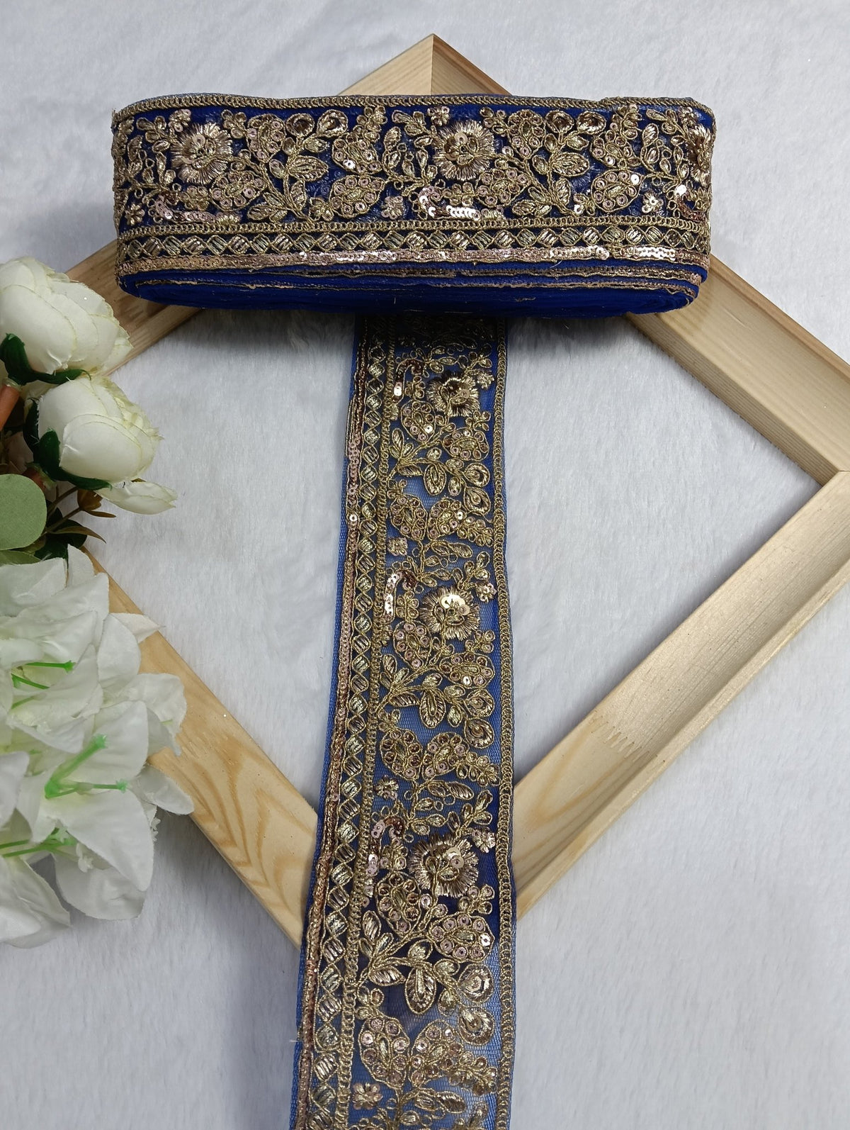 Embroidery Lace Jari Border JA14335 - Artiza Lace
