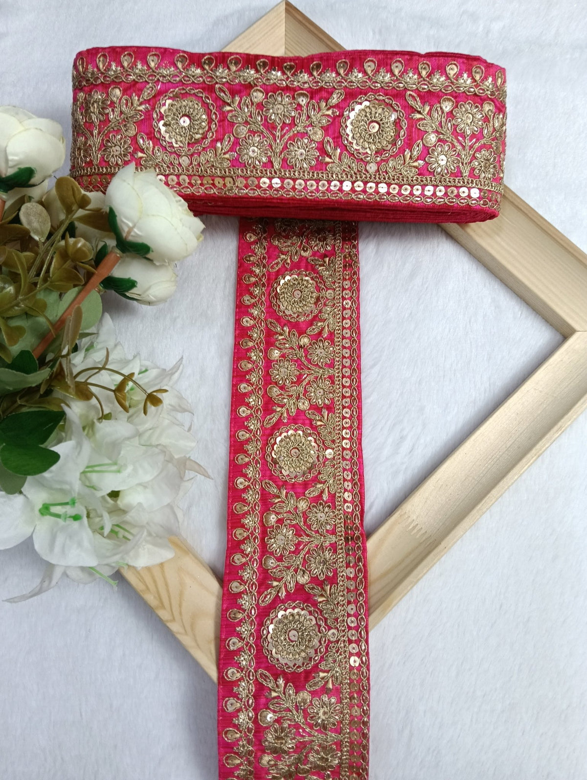 Embroidery Lace Jari Border JA14356 - Artiza Lace