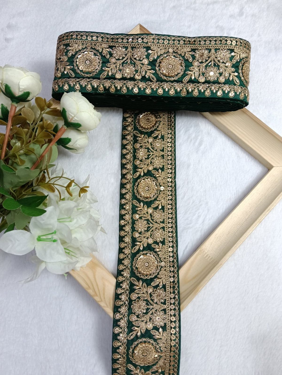 Embroidery Lace Jari Border JA14356 - Artiza Lace
