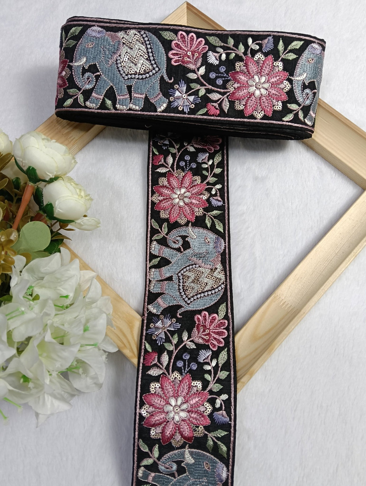 Embroidery Lace Jari Border JA14357 - Artiza Lace