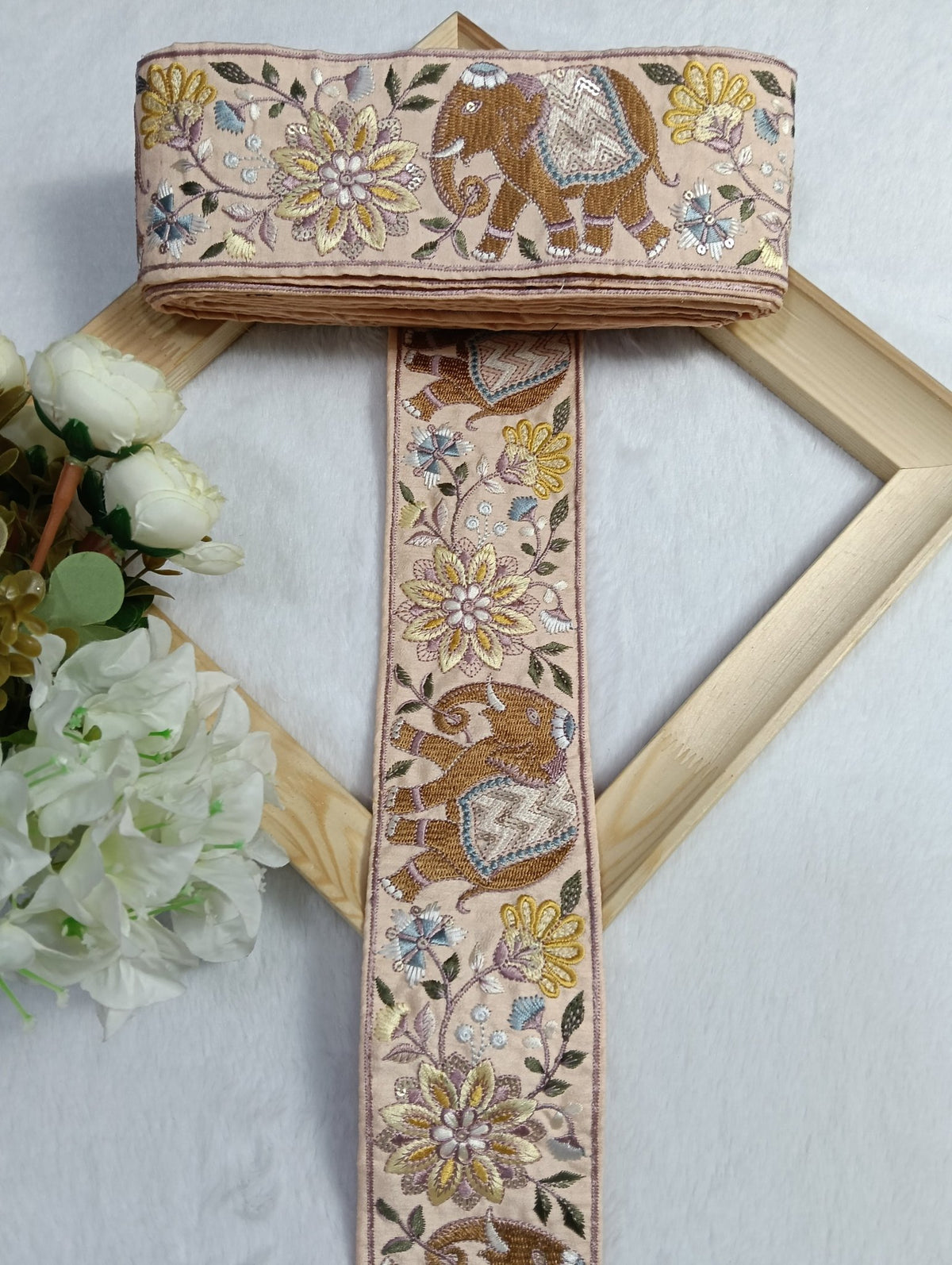 Embroidery Lace Jari Border JA14357 - Artiza Lace