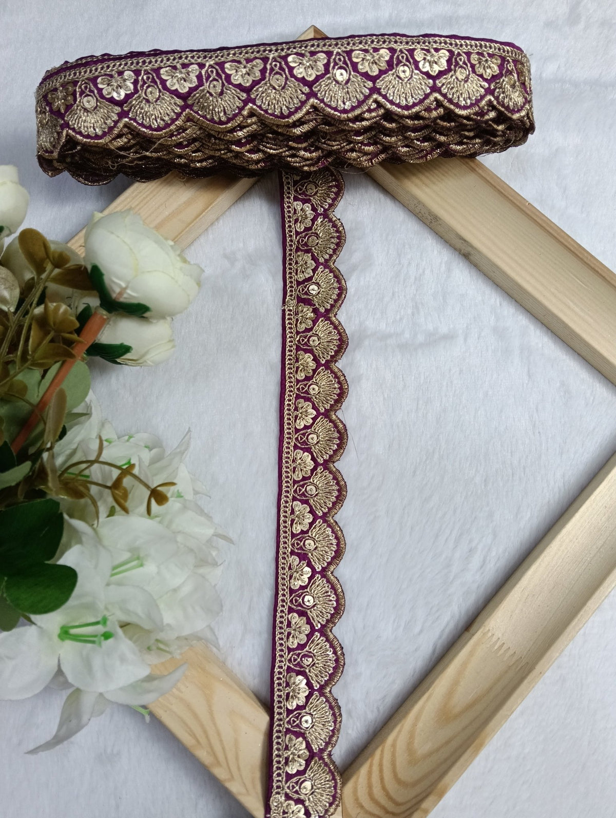 Embroidery Lace Jari Border JA14399 - Artiza Lace