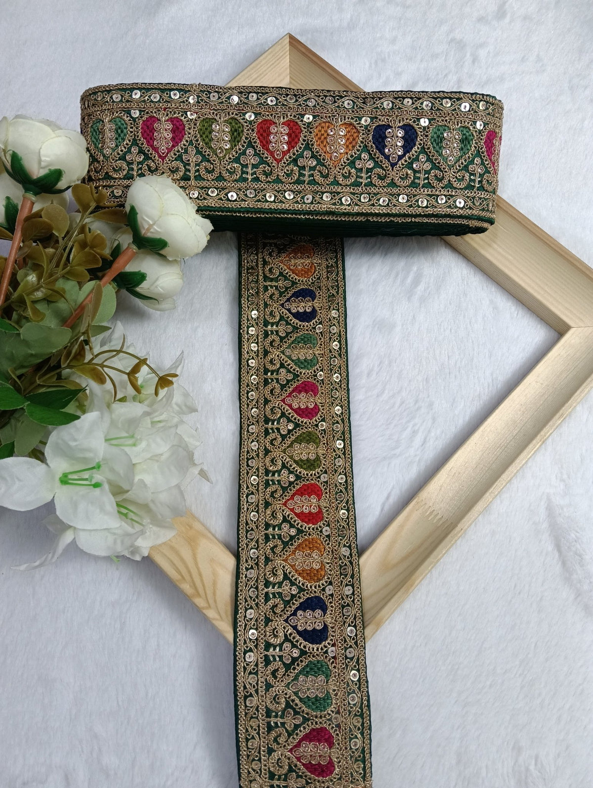 Embroidery Lace Jari Border JA14454 - Artiza Lace
