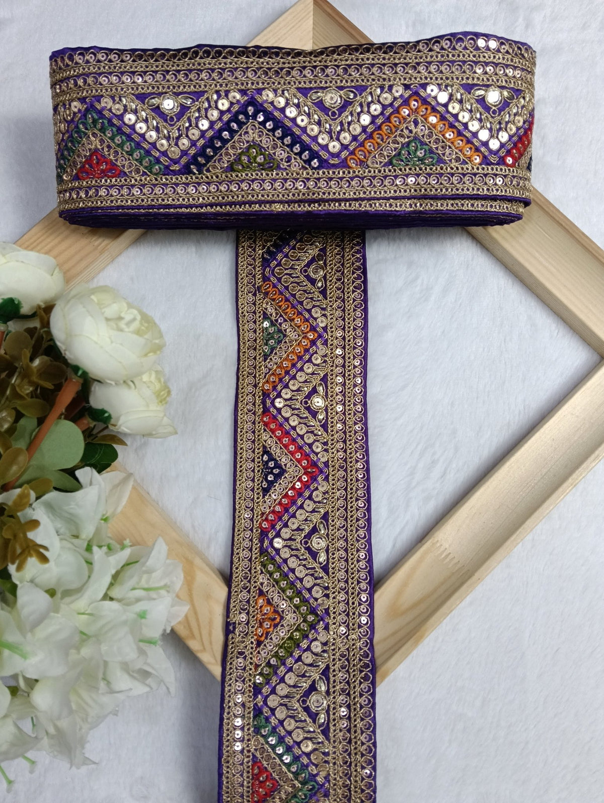 Embroidery Lace Jari Border JA14462 - Artiza Lace
