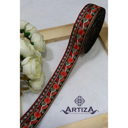 Embroidery Lace Jari Border JA14497 - Artiza Lace