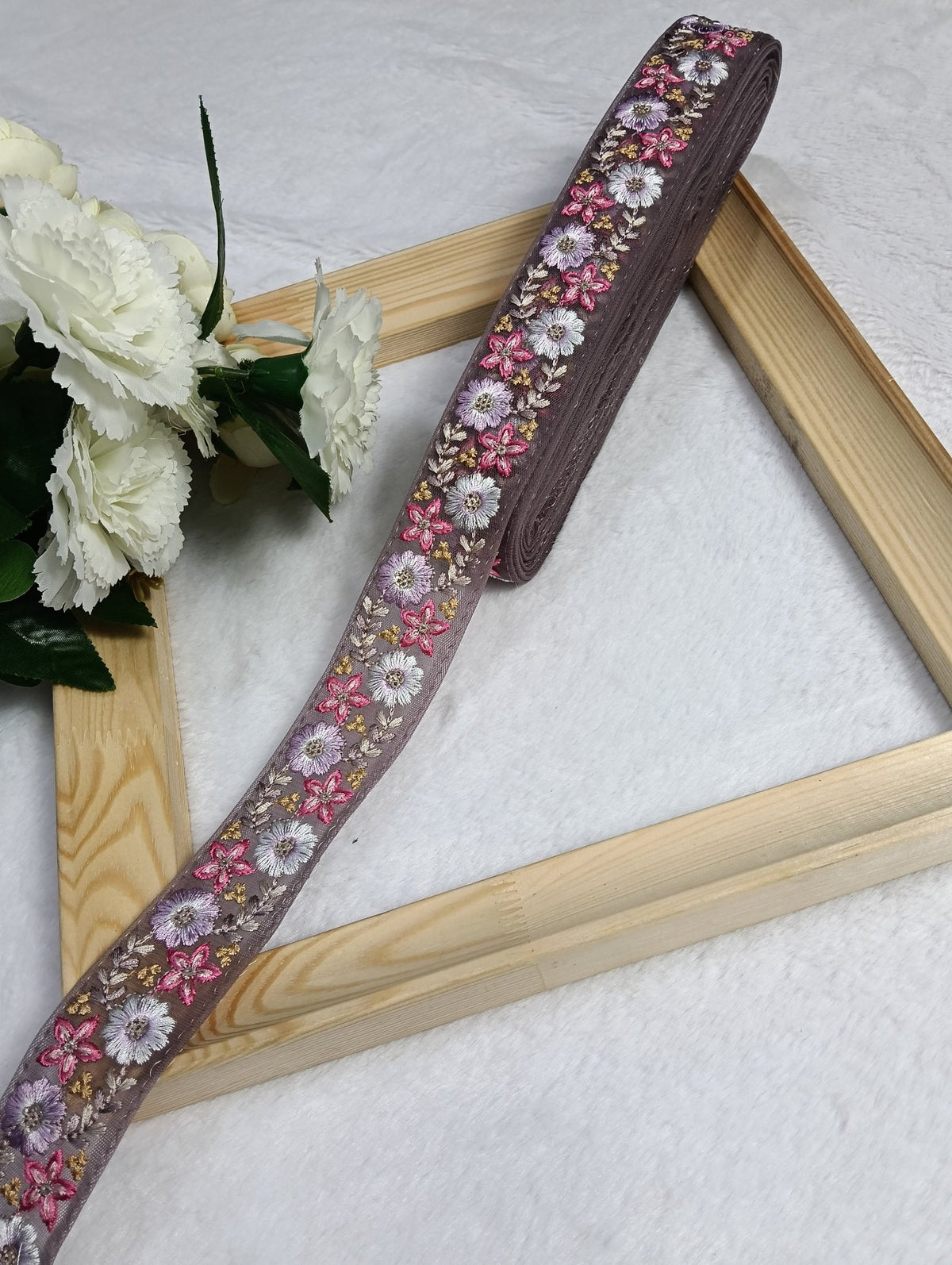 Embroidery Lace Jari Border JA14540 - Artiza Lace