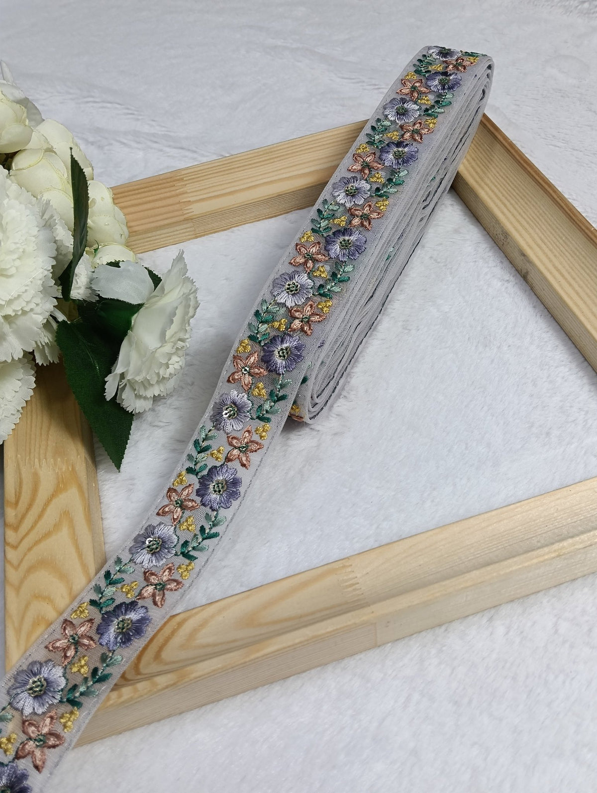 Embroidery Lace Jari Border JA14540 - Artiza Lace