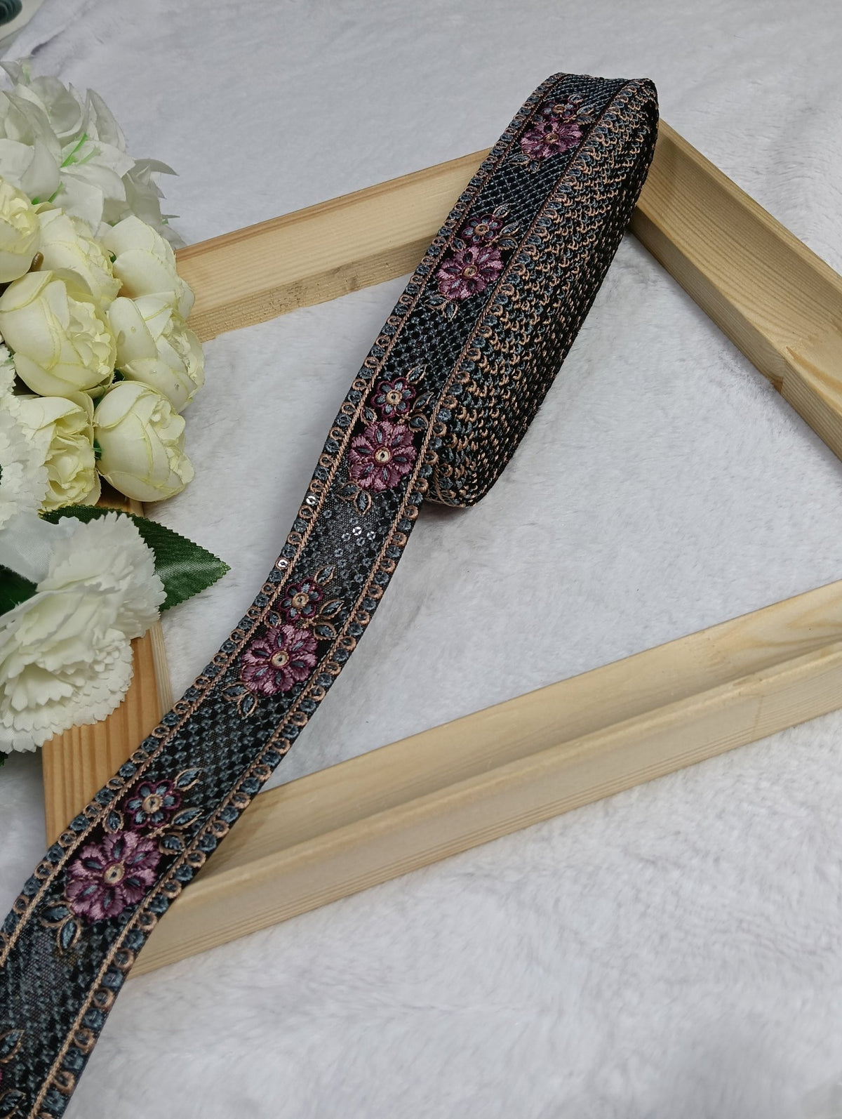 Embroidery Lace Jari Border JA14576 - Artiza Lace