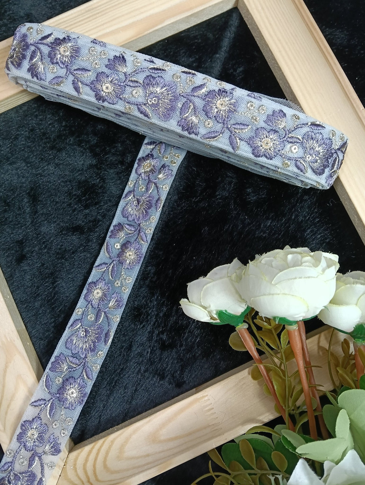 Embroidery Lace Jari Border JA14626 - Artiza Lace